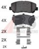 JEEP 68225170AA Brake Pad Set, disc brake